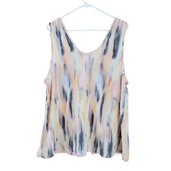 Torrid Women's Georgette Raw Edge Tank - Picture 2 of 9